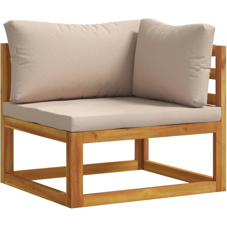 vidaXL 5-teiliges Garten-Lounge-Set Modular Natur Massivholz Akazie 3417223 – Bild 4