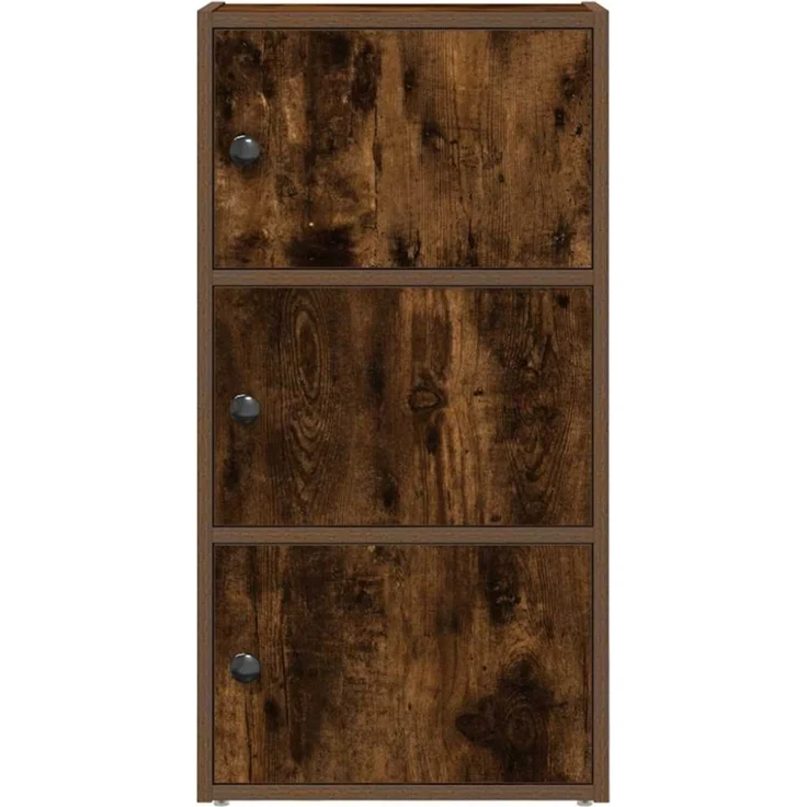 vidaXL Bücherregal Räuchereiche 40x24x77 cm Holzwerkstoff 860368 – Bild 6