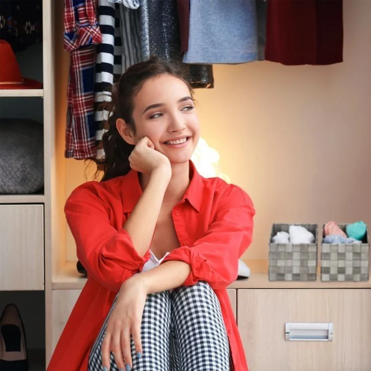 Aufbewahrungskorb Flechtoptik 4er Set – Bild 5