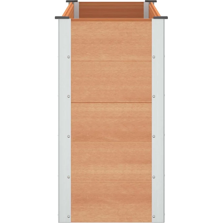 vidaXL Hochbeet Braun 150 x 50 x 91 cm WPC und Aluminium 42039001 – Bild 4