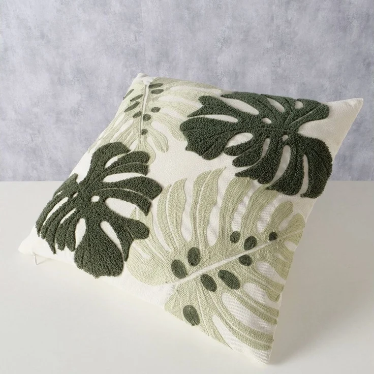BOLTZE GRUPPE GmbH Dekokissen Verziertes Kissen mit einer Monstera DUBIA, 45 x 45 cm. – Bild 2