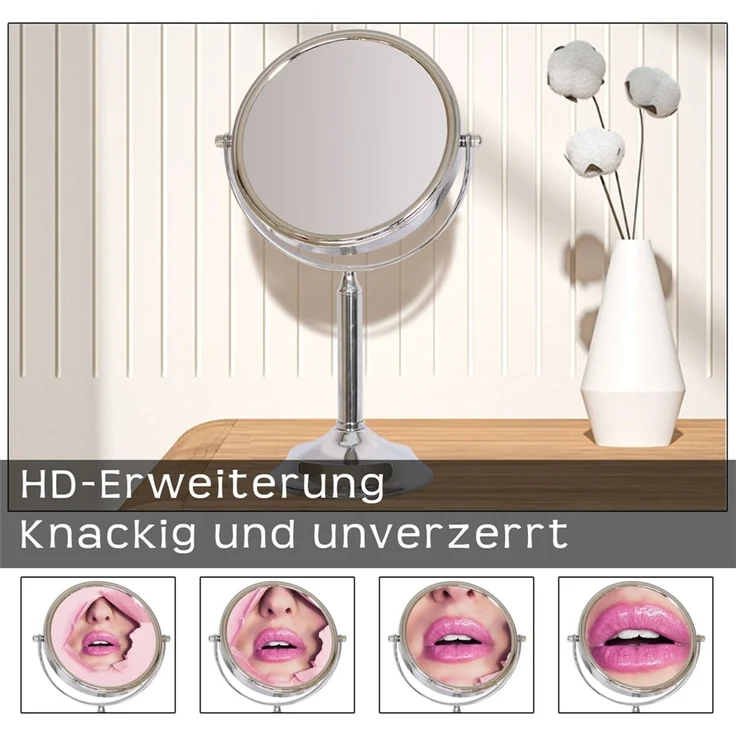 Schminkspiegel 10Fach Vergrößerung Spiegel Schminkspiegel Rasierspiegel Makeup – Bild 5