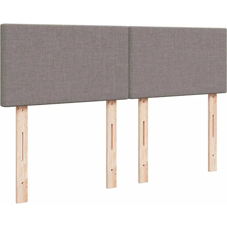 vidaXL Boxspringbett mit Matratze Taupe 160x200 cm Stoff 3289804 – Bild 12