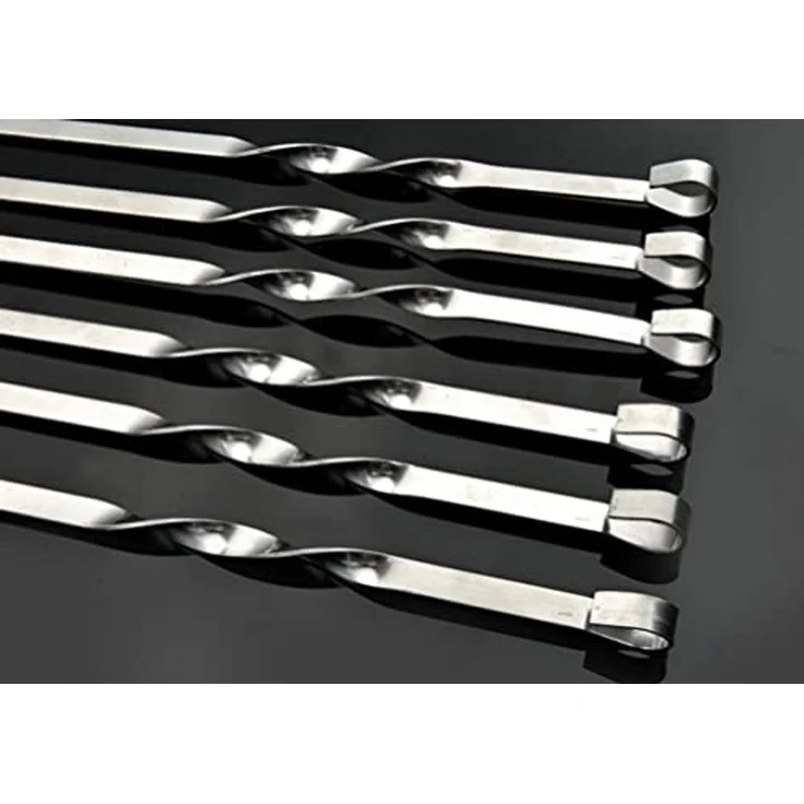 BAYLI Grillspieß 18 x Grillspieße aus Edelstahl, 45cm Schaschlikspieße, Schampura – Bild 1