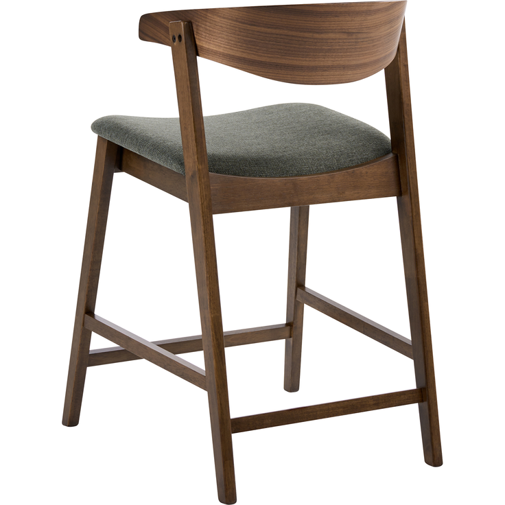 Set mit 2 Barstühlen LILLY Dunkelbraun Grün – Bild 6
