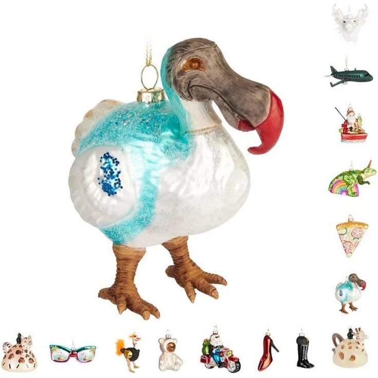 BRUBAKER Weihnachtsbaumkugel Lustige Weihnachtskugel aus Glas - Handbemalt und Mundgeblasen Figuren (1 St), Christbaumschmuck Weihnachtsdeko Anhänger - Deko – Bild 4