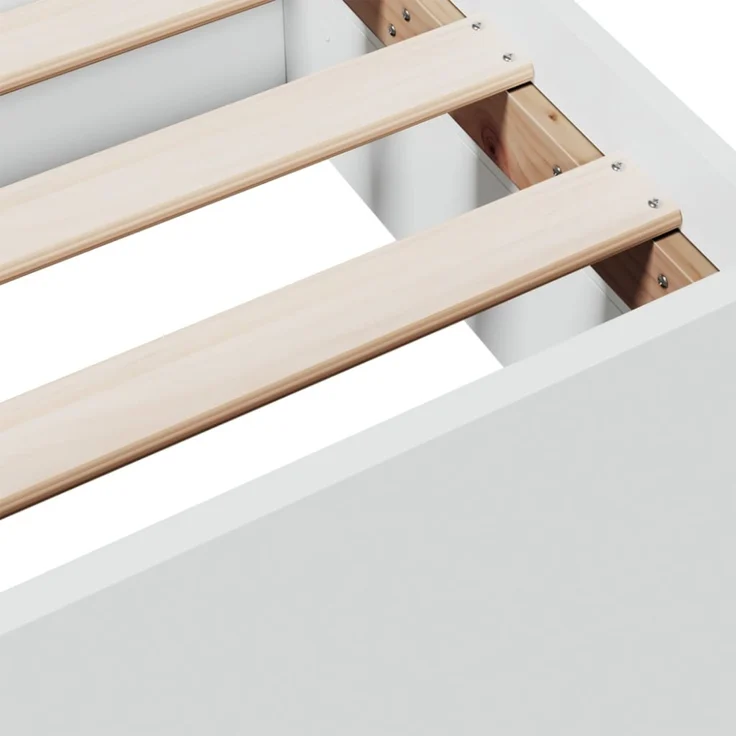 vidaXL Bettgestell mit Schubladen Weiß 75x190 cm Holzwerkstoff 3280349 – Bild 8