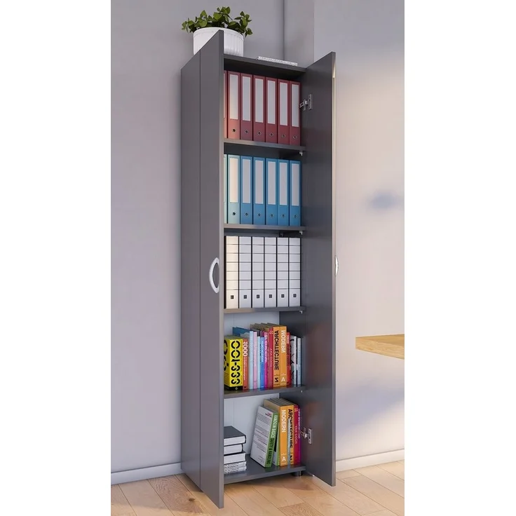 VCM Aktenschrank Büroschrank Bücher Ordner Aktenschrank Ulas 5fach – Bild 2