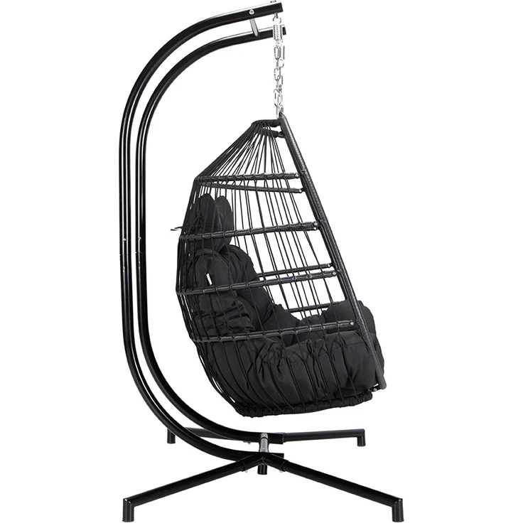 HOME DELUXE Hängesessel LOMA – 2 Sitzer Schwarz – Bild 11