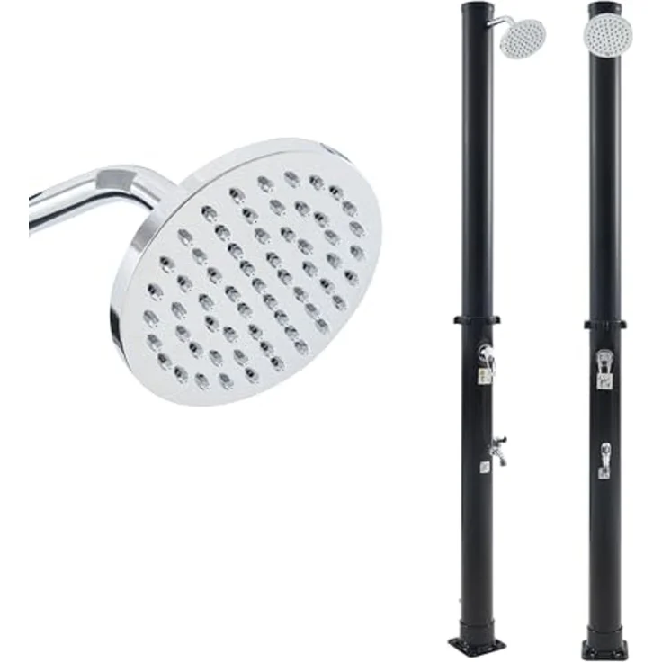 Solardusche Frerievn mit Fußdusche 215 cm 18L [casa. pro] – Bild 3