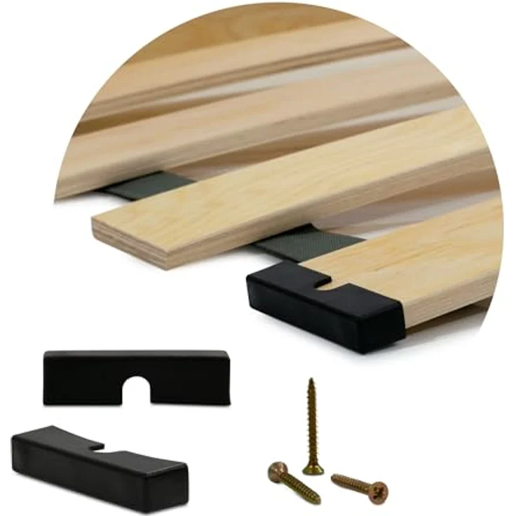 Furnify Rolllattenrost mit Federleisten, Birkensperrholz, optimaler Matratzenbelüftung, 18 Latten, einfache Montage, 120x200 cm – Bild 3