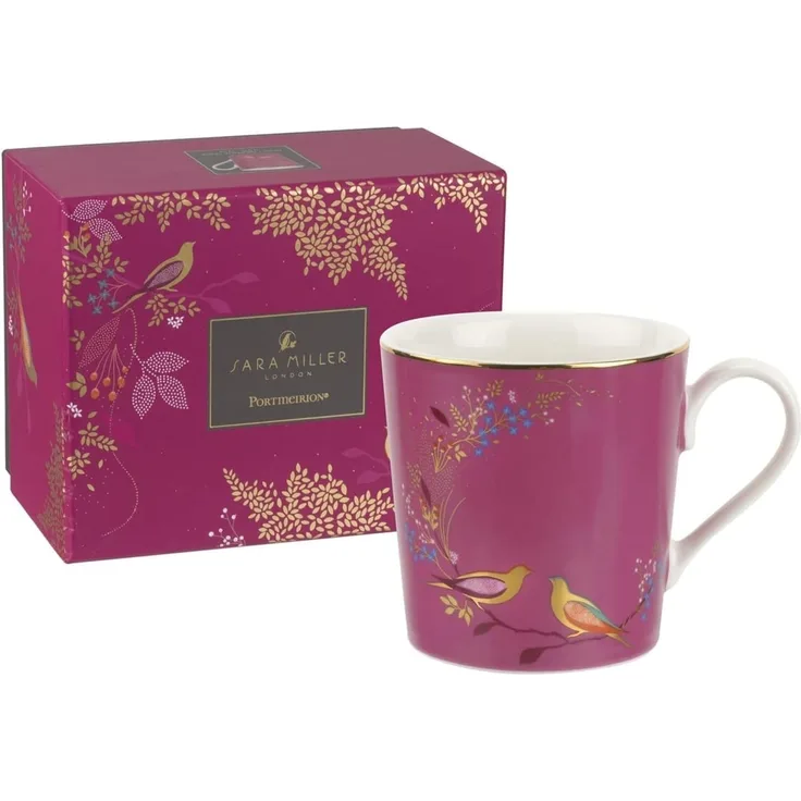 Sara Miller für Portmeirion Chelsea Becher, Keramik, Pink, 120 x 150 x 95 cm
