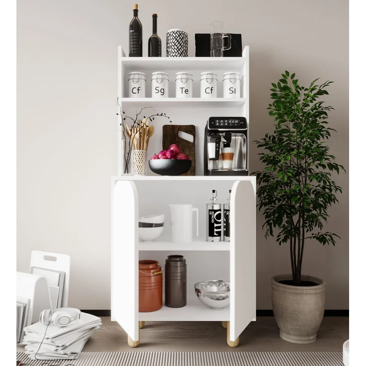 Skye Decor 'Parma 2 - White' Mehrzweckschrank, Weiß, 70 x 155 x 40 cm – Bild 3
