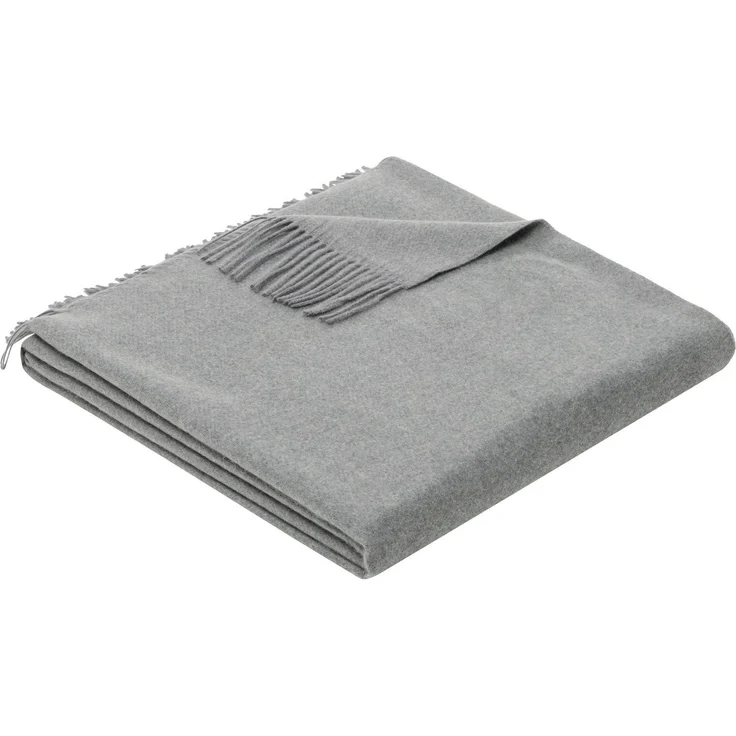 Plaid Jacquard garngefärbt Kuscheldecke anschmiegsam weich Wohndecke, andas, 130 x 170 cm (Breite x Länge), in zarten Farben, mit Fransen – Bild 1