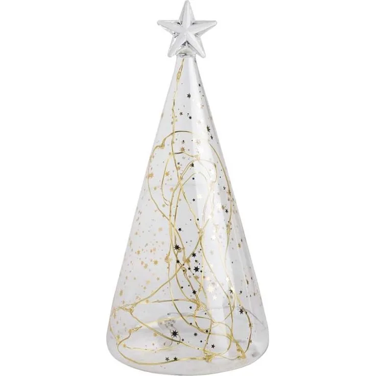 Räder Living Glastanne Sterne Gold Klein Led Ø 10 cm H 22 cm