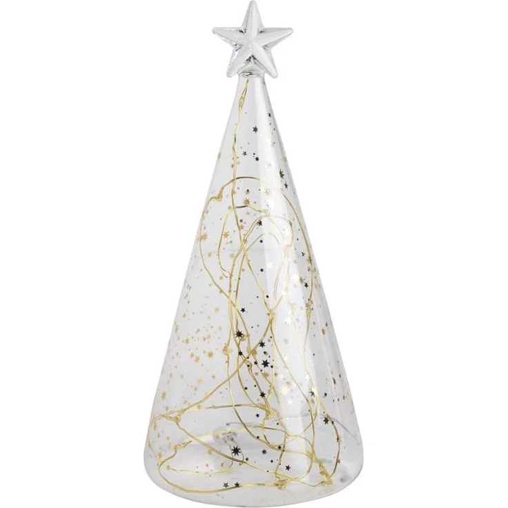 Räder Living Glastanne Sterne Gold Klein Led Ø 10 cm H 22 cm