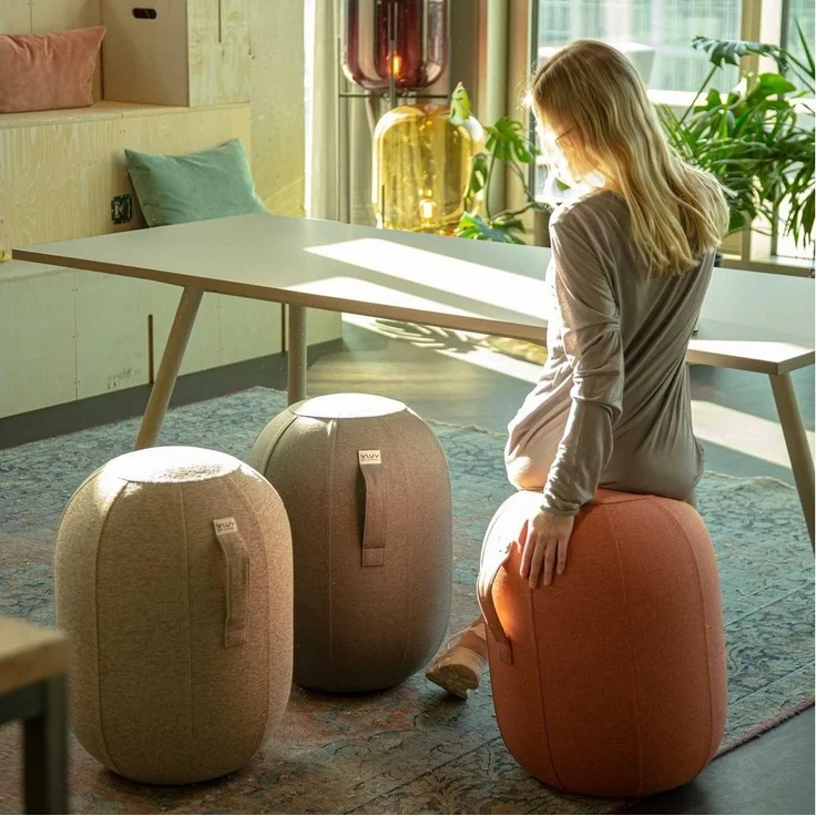 VLUV Stuhl Balancehocker Kapsul M Stov 55 cm anthrazit – Bild 1
