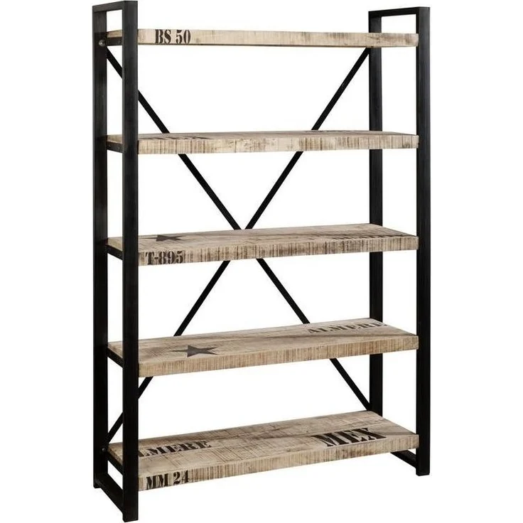 Regal Mango 120x40x180 natur bedruckt FACTORY #144 – Bild 5
