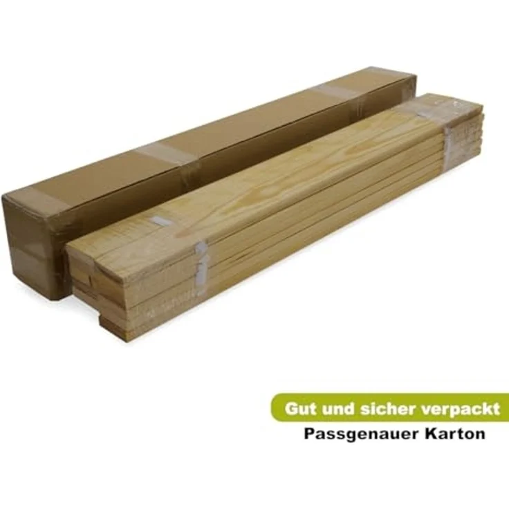 Lattenrost Lattenrost Rollrost Bettrost Lattenrahmen Kiefer Holz Massiv Bett, Furnify – Bild 6