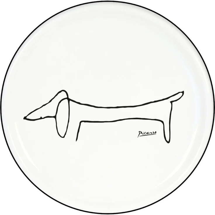 KÖNITZ 1150002770 4er Set Untersetzer im Geschenkkarton - Picasso - Le Chien (Der Hund) – Bild 3