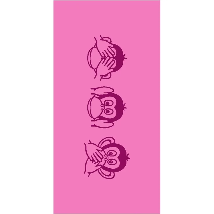 Strandlaken Monkey Pink 80 x 160 cm