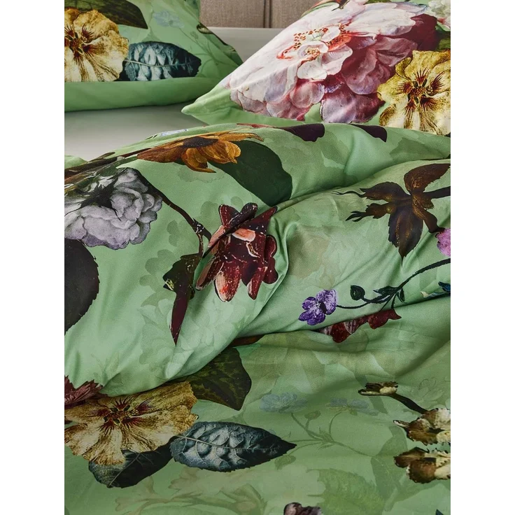 Essenza Bettwäsche Fleur Quiet Green Baumwollsatin, 155x220 cm – Bild 3
