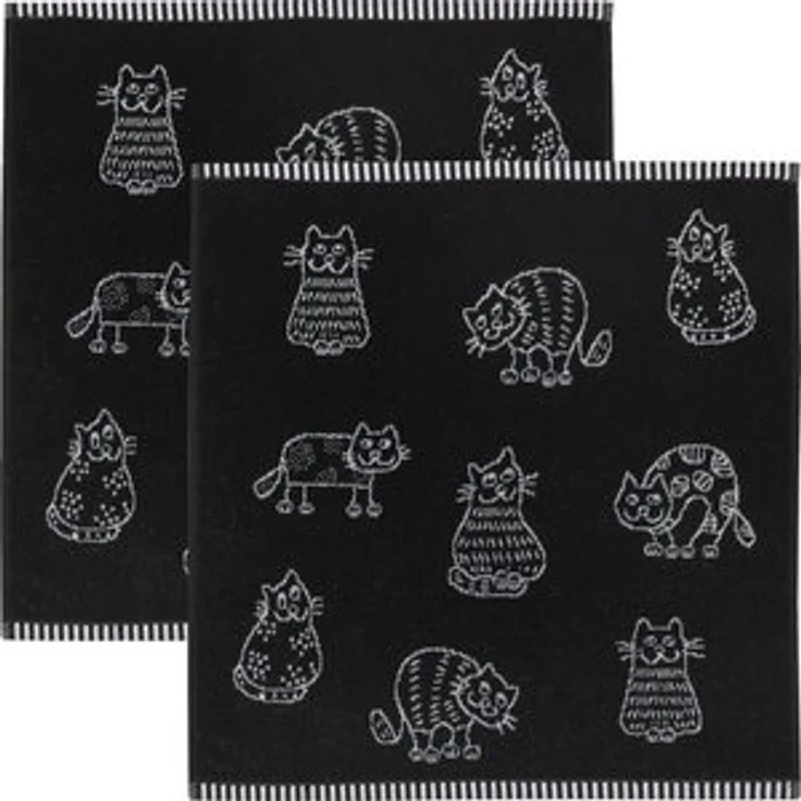 Kracht Geschirrtuch Frottier-Geschirrtuch 2er-Pack, Baumwolle Motiv – Bild 6