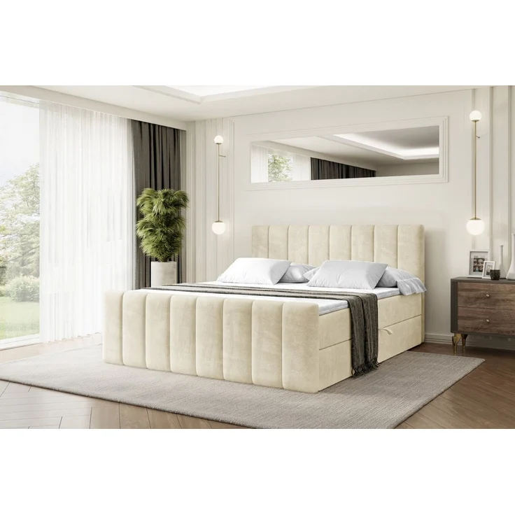 ALTDECOR Boxbett OTTA-Z (Multipocket-Matratze H4, H3 Matratze Bonellfederung, Topper, Kopfteil) – Bild 1