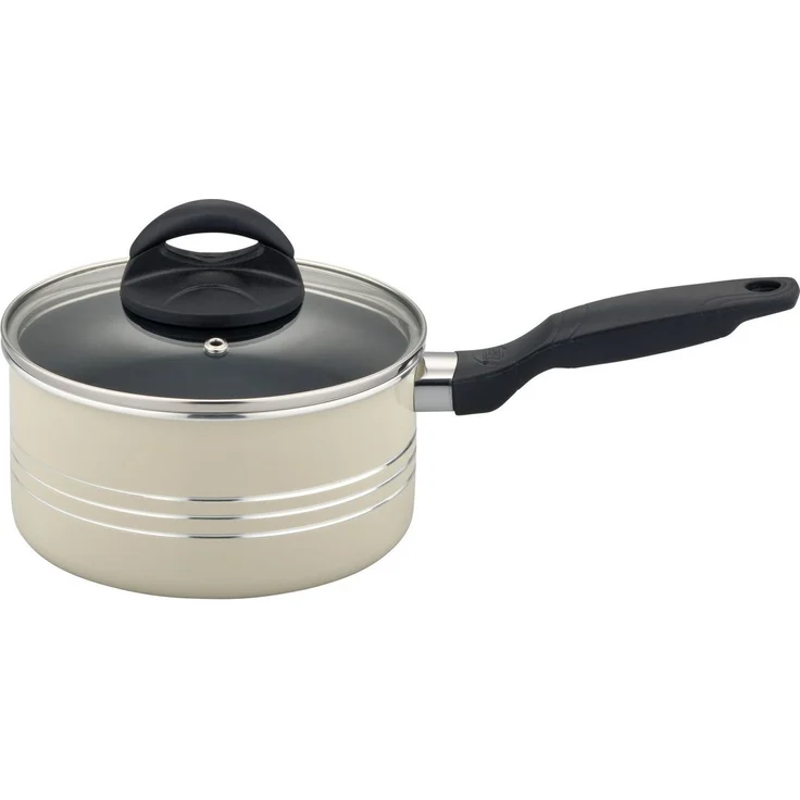 GSW Topf-Set Milano, inkl. 5-teiliges Küchenhelfer-Set, Aluminium, Kunststoff (Set, 15-tlg, je 1 Kochtopf 16/20/24cm, 1 Stielkasserolle 16cm, je 1 Pfanne 24/28cm), Kochtopf-Set mit Antihaft-Versiegelung, Induktion – Bild 2