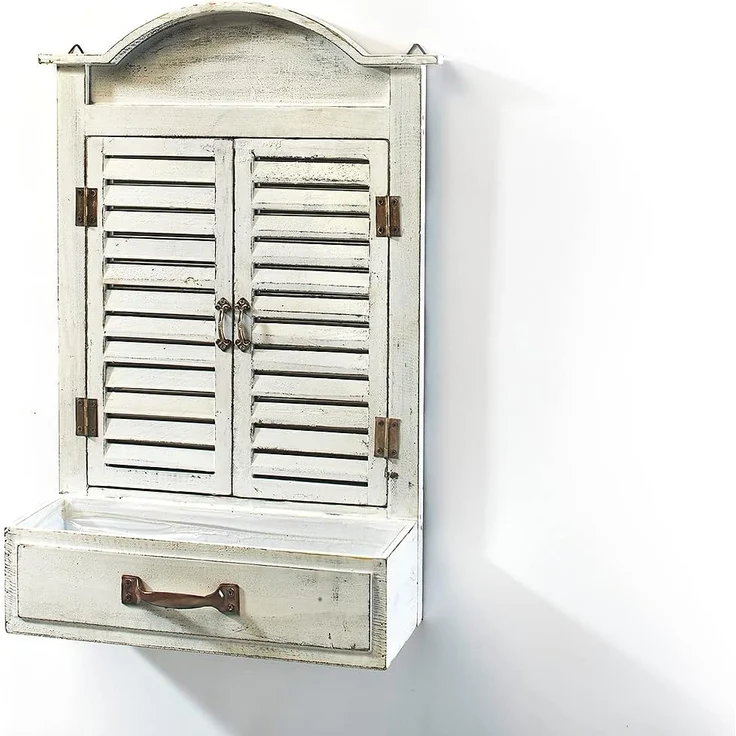 Kobolo Dekoobjekt Dekofenster mit Spiegel und Pflanzschale white – Bild 7