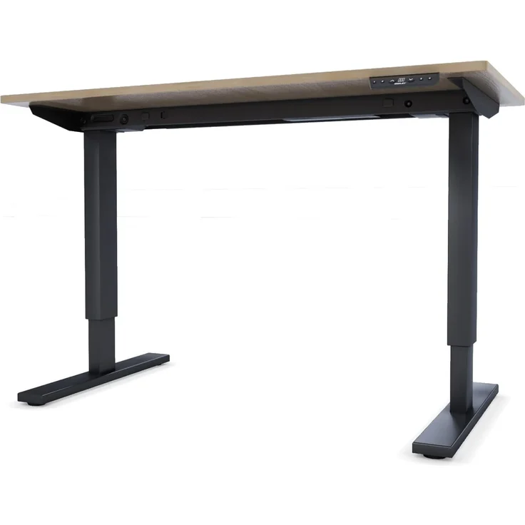Bisley Home Tisch, Metall, Gestell 333 schwarz Platte 014 ahorn, Medium – Bild 2