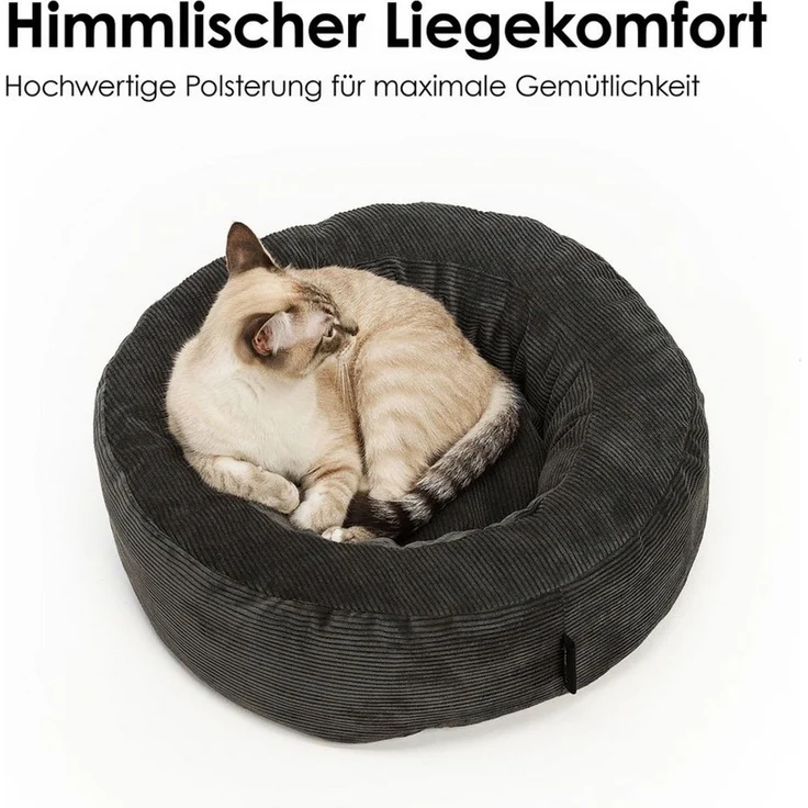 LucyBalu Tierbett NEST Katzenbett waschbar, Katzen Schlafplatz, Katzenkissen – Bild 3