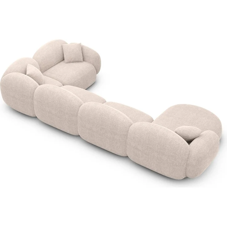 Sofa Dreams Wohnlandschaft XL Wohnlandschaft Mirello U-Form aus Stoff, Wohnlandschaft, U-Form, Moderne Wohnlandschaft in U-Form, 2 Zierkissen inklusive – Bild 4