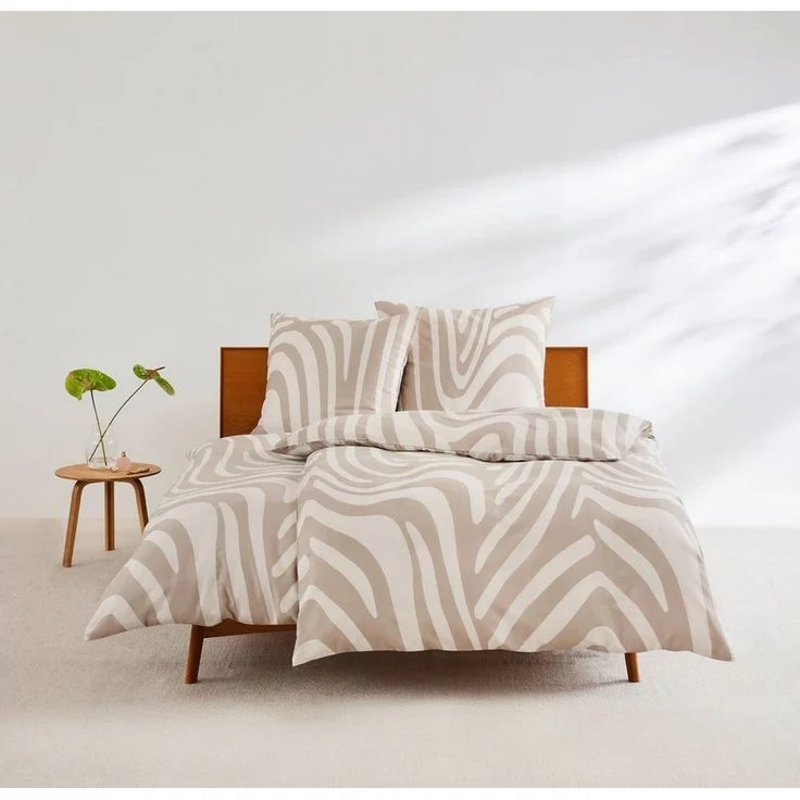s.Oliver Bettwäsche Satinbettwäsche s.Oliver, Mako-Satin, 2 teilig, im angesagten Trenddesign – Bild 1