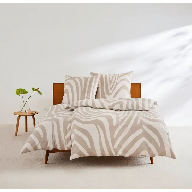 s.Oliver Bettwäsche Satinbettwäsche s.Oliver, Mako-Satin, 2 teilig, im angesagten Trenddesign