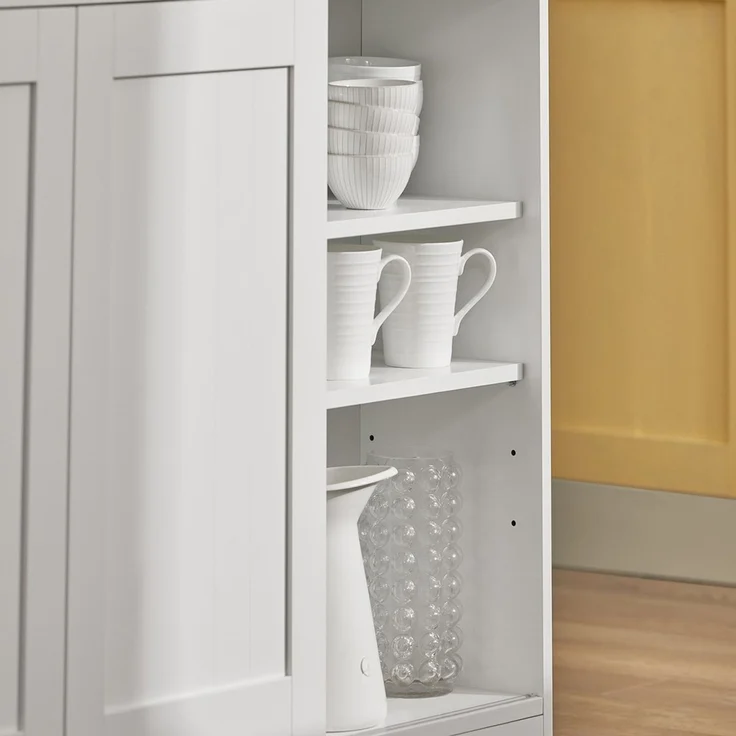 SoBuy FSB36-WN Kücheninsel, MDF, Lackiert, Weiß, 110 x 97 x 66 cm – Bild 9