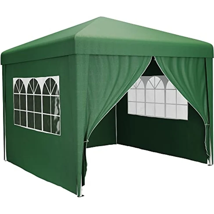 YITAHOME 3X3M Outdoor Pop Up-Pavillon mit Seite Faltpavillon, Wasserdichter Faltbarer Gartenpavillon Für Alle Jahreszeiten Camping Pavillon Anti-uv Mit Kostenlosen Höhenverstellbaren Für Party Märkte – Bild 3