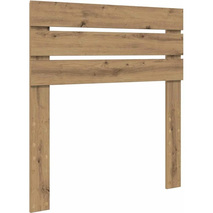 vidaXL Bettrahmen Kunsthandwerk Eiche 75 x 190 cm Massives Kiefernholz 3411478 – Bild 5