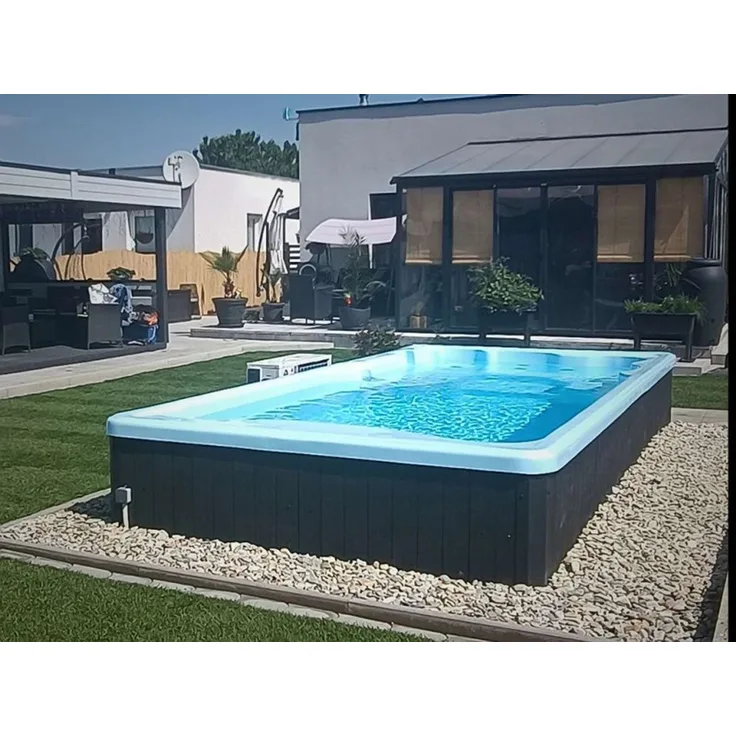 GardenAndPools Schwimmbad Kongo, 7,5 m³ Fassungsvermögen, 700 kg, 476 × 225 × 120 cm