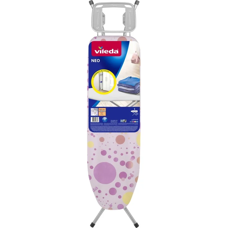 Vileda Bügeltisch Neo 114x33cm Bügelbrett höhenverstellbar Bügeleisenablage – Bild 8