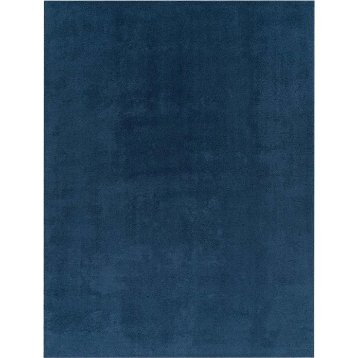 TaraCarpet Teppich Supersoft Kurzflorteppich Fiona Uni, rechteckig, Höhe: 14 mm, Wohnzimmer, Schlafzimmer, Esszimmer, Fiona blau 50x80 – Bild 1