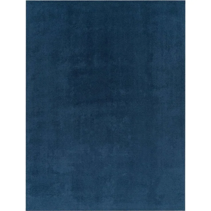TaraCarpet Teppich Supersoft Kurzflorteppich Fiona Uni, rechteckig, Höhe: 14 mm, Wohnzimmer, Schlafzimmer, Esszimmer, Fiona blau 50x80