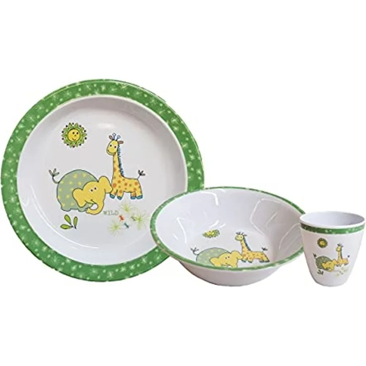 Gimex Kindergeschirrset Wildlife 3-Tlg.