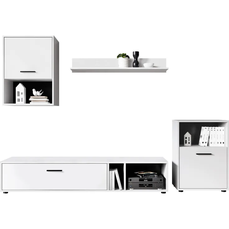 Wohnwand Brapko Weiß