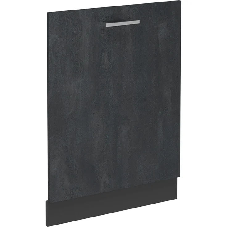 Geschirrspülblende R-Line Schwarz Beton 60 cm ohne Arbeitsplatte Vicco – Bild 1