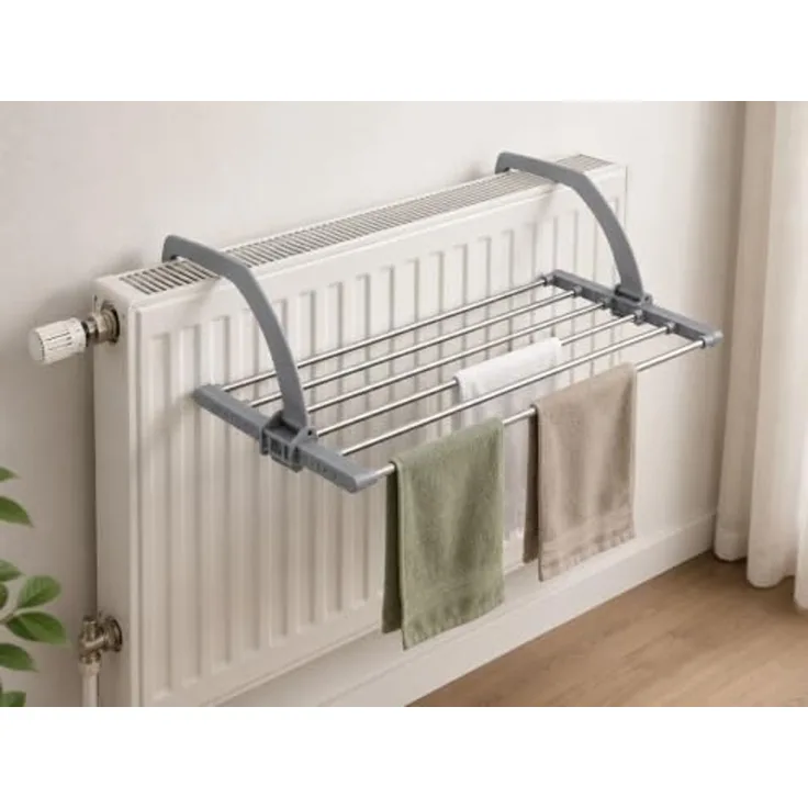 Gardissimo Heizkörper-Wäschetrockner Balmy Wand / Balkon Wäschetrockner ausziehbar Edelstahl, stufenlos in der Breite ausziehbar / wetterfest