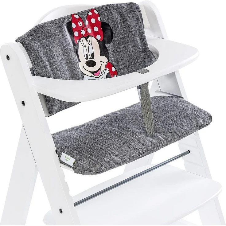 Hauck Hochstuhlauflage Luxe Minnie-Sitz-Kissen, grau – Bild 2