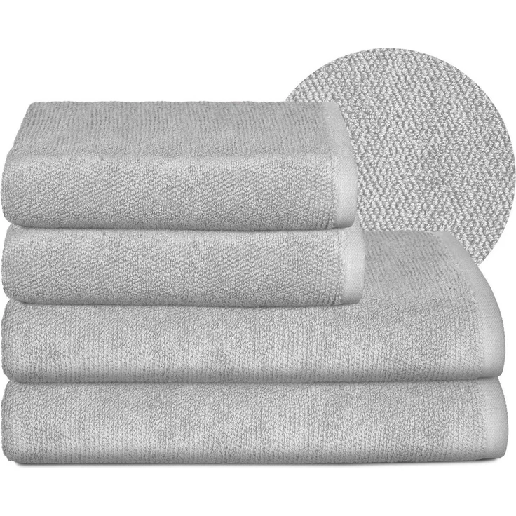 Beautex Handtuch Set, Premium Frottier Sets, 100% Baumwolle 550g/m², Multischlaufen-Optik, Frottier, saugstark, weich, flusenfrei, schnelltrocknend, schadstoffgeprüft – Bild 1