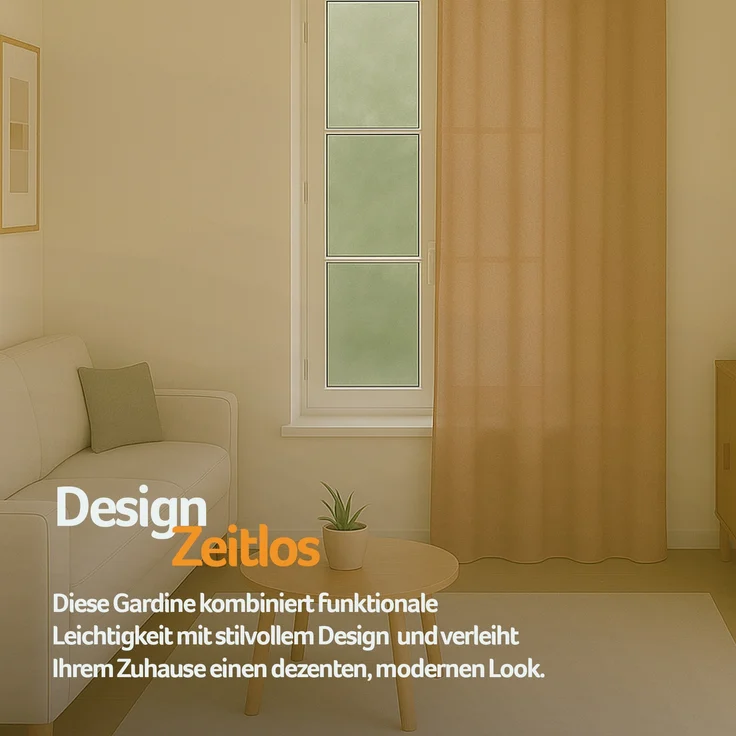 Bestlivings Blickdichte, Gardine mit Ösen, in vielen Größen und Farben Hellbraun 140x175 cm – Bild 8