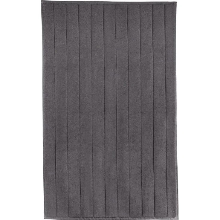 Kleine Wolke Badematte Strada, Höhe 30 mm, beidseitig nutzbar, fußbodenheizungsgeeignet, Baumwolle, rechteckig, Badteppich, Frottier-Qualität, Streifen Design – Bild 2